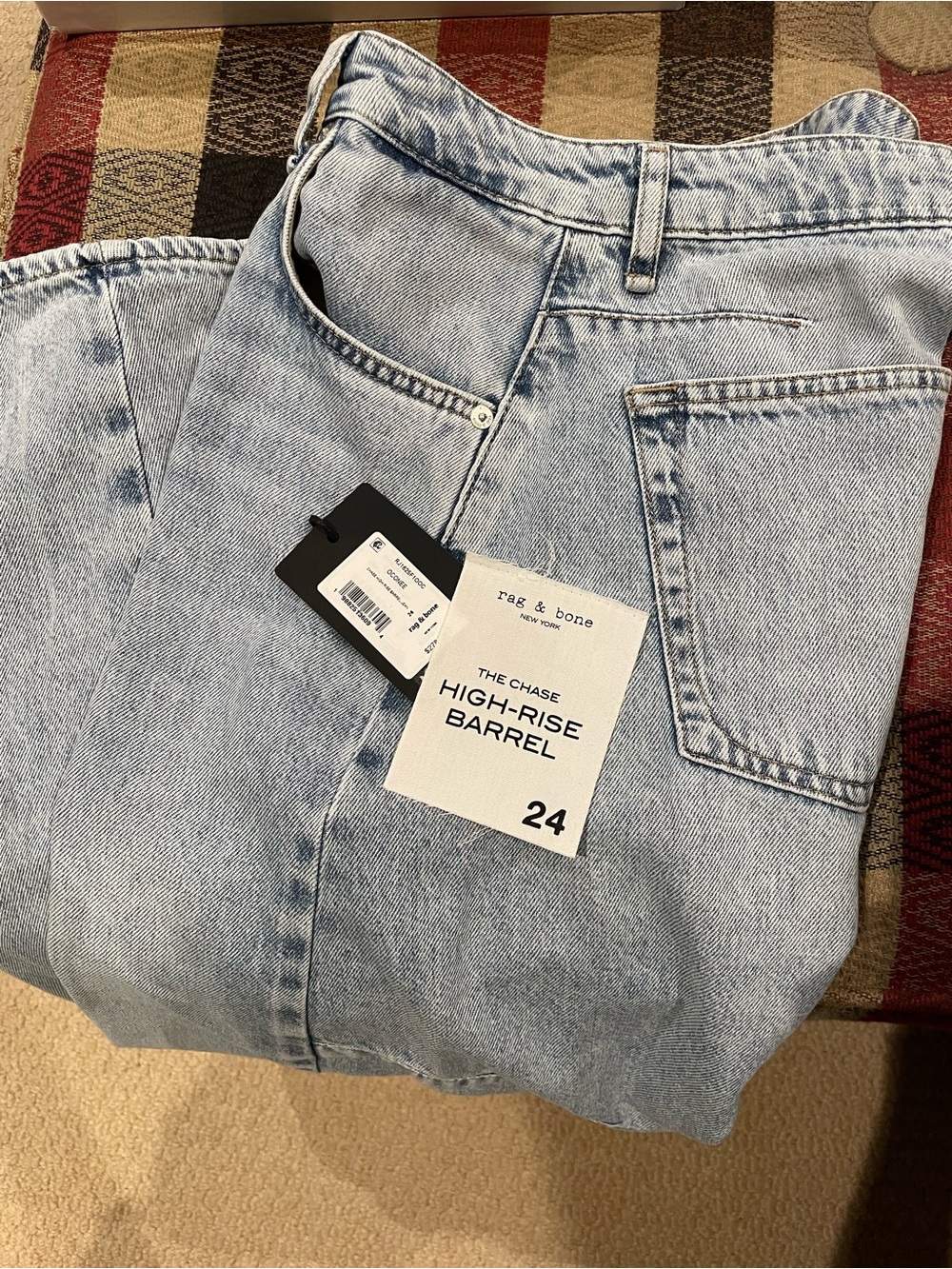 RAG & BONE High-Rise Barrel THE CHASE Oconee Jean 24 - Picture 3 of 3